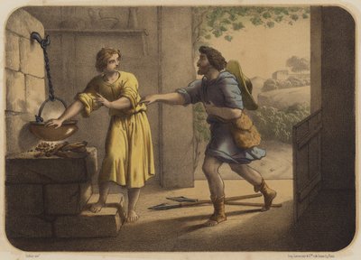 Jacob y Esaú de Jean Baptiste Auguste Leloir