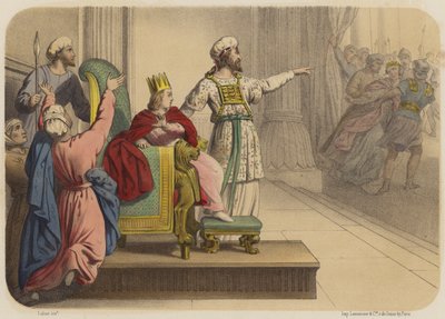 Joás proclamado rey de Jean Baptiste Auguste Leloir