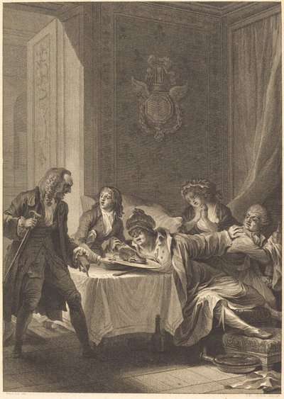 El glotón de Jean Baptiste Blaise Simonet after Jacques Louis François Touzé