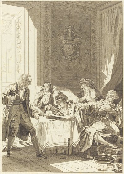 El glotón de Jean Baptiste Blaise Simonet after Jacques Louis François Touzé