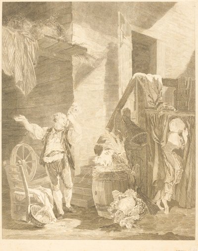 Rosa y Colas de Jean Baptiste Blaise Simonet after Pierre Antoine Baudouin