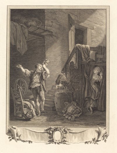 Rosa y Colas de Jean Baptiste Blaise Simonet after Pierre Antoine Baudouin
