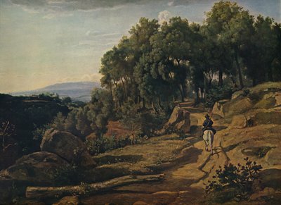 Una vista cerca de Volterra, 1838 de Jean Baptiste Camille Corot