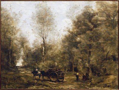 Un camino en los bosques de Wagnonville de Jean Baptiste Camille Corot