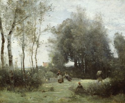 Arleux-Palluel, El puente de los encuentros, 1871-72 de Jean Baptiste Camille Corot