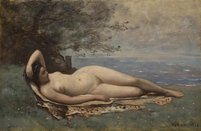 Bacante junto al mar, 1865 de Jean Baptiste Camille Corot