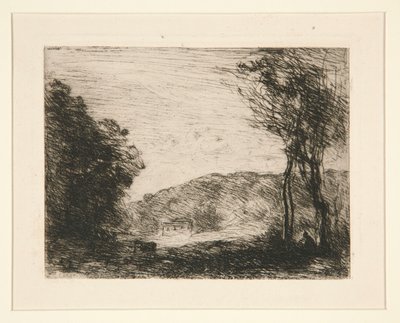 Campagne Bois?e (Campo arbolado) de Jean Baptiste Camille Corot