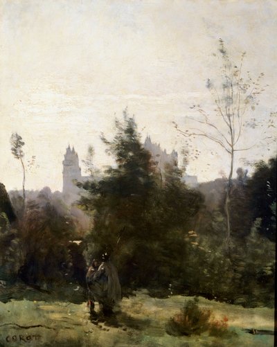 Château de Pierrefonds, 1860s de Jean Baptiste Camille Corot