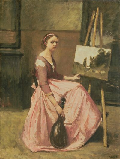 El estudio de Corot, c.1860 de Jean Baptiste Camille Corot