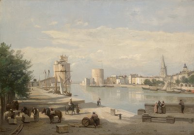 El puerto de La Rochelle. 1851 de Jean Baptiste Camille Corot