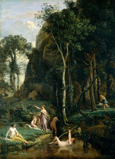 Diana y Acteón (Diana sorprendida en su baño) de Jean Baptiste Camille Corot