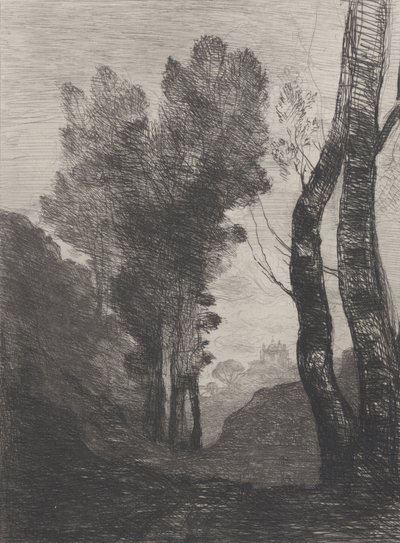 Alrededores de Roma, 1866 de Jean Baptiste Camille Corot