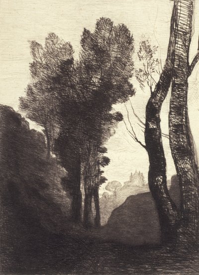 Alrededores de Roma, 1866 de Jean Baptiste Camille Corot