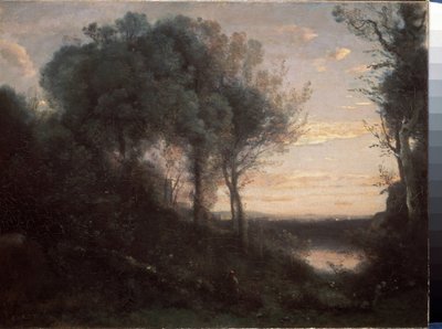 Atardecer de Jean Baptiste Camille Corot