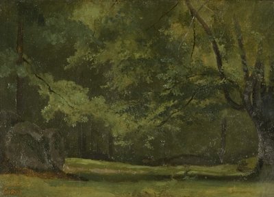 Fontainebleau - en el Bosque, c. 1823-24 de Jean Baptiste Camille Corot