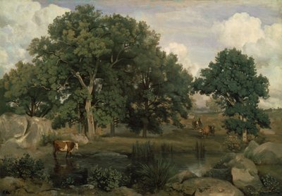 Francés: Forêt de Fontainebleau Bosque de Fontainebleau de Jean Baptiste Camille Corot