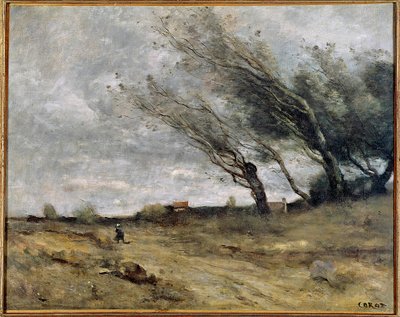 Tormenta de Jean Baptiste Camille Corot