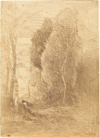 Escondite Cache-cache, 1858 de Jean Baptiste Camille Corot