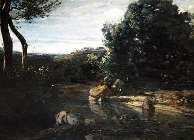 Impresión de Italia, o Paisaje Italiano de Jean Baptiste Camille Corot