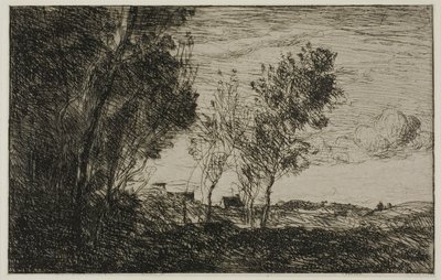En las dunas: Recuerdo de los bosques de La Haya de Jean Baptiste Camille Corot