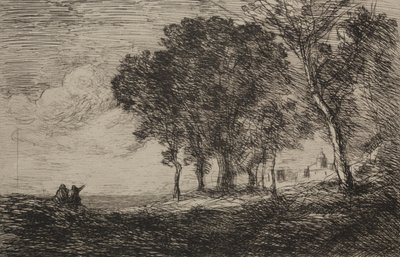 Paisaje italiano de Jean Baptiste Camille Corot