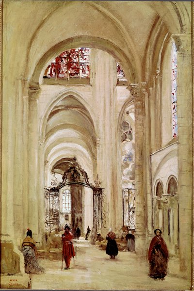La catedral de Sens de Jean Baptiste Camille Corot