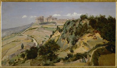 La citadelle de Volterra - Ciudadela de Volterra ... de Jean-Baptiste-Camille Corot