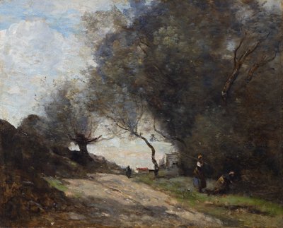 Recogida junto a la carretera de Jean Baptiste Camille Corot