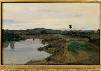 El paseo de Poussin, el campo de Roma ... de Jean Baptiste Camille Corot