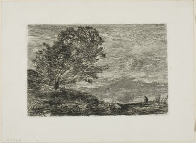 Lago en el Tirol de Jean Baptiste Camille Corot