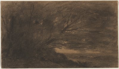 Paisaje El Gran Árbol, c. 1865-1870 de Jean Baptiste Camille Corot