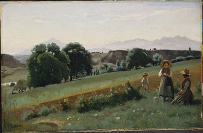 Paisaje en Mornex de Jean Baptiste Camille Corot