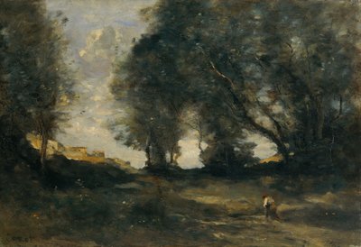 Paisaje, c.1860 (óleo sobre lienzo) de Jean Baptiste Camille Corot