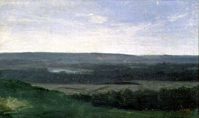 Paisaje con Montañas Distantes, c.1840-45 de Jean Baptiste Camille Corot