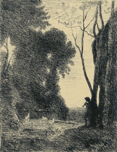 Le Petit Berger, 2em Planche de Jean Baptiste Camille Corot