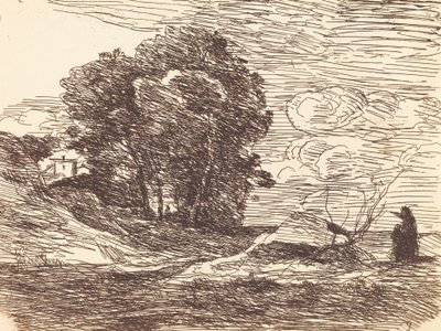 La morada del poeta de Jean Baptiste Camille Corot