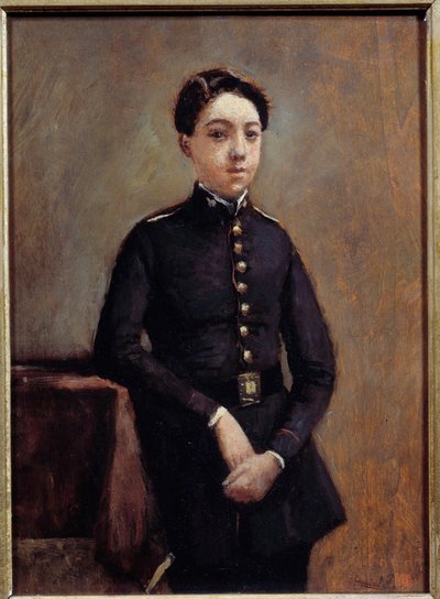 Retrato del colegial Abel Chambaud de Jean Baptiste Camille Corot