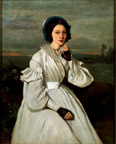 Retrato de Louise Claire Sennegon, futura Madame Charmois de Jean Baptiste Camille Corot