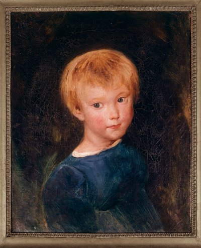 Retrato de un niño joven de Jean Baptiste Camille Corot