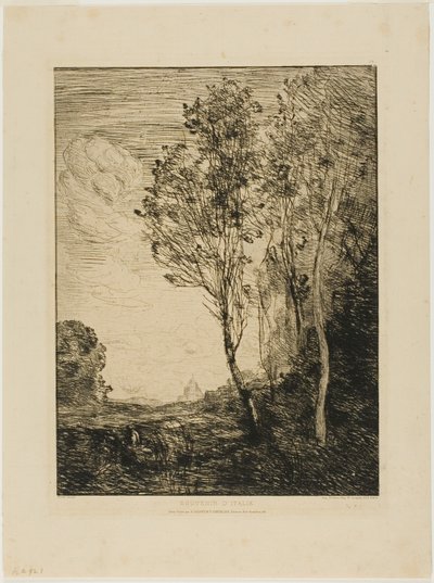 Recuerdo de Italia de Jean Baptiste Camille Corot
