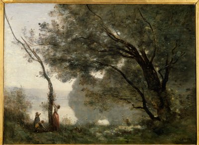 Recuerdo de Mortefontaine. Pintura de Camille Corot (1796-1875) de Jean Baptiste Camille Corot