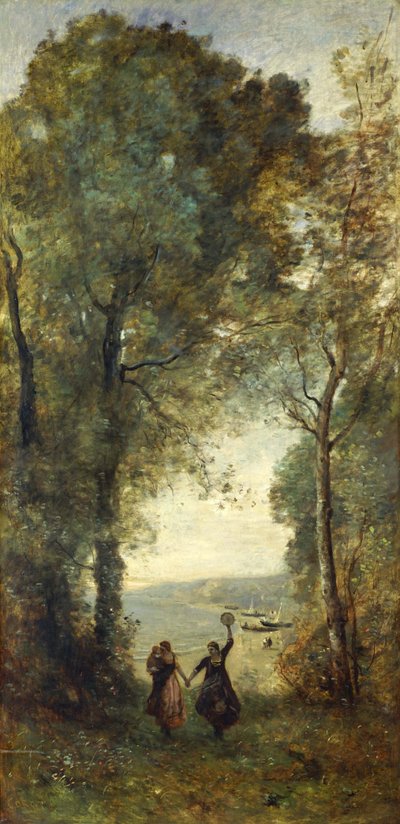 Reminiscencias de la playa de Nápoles de Jean Baptiste Camille Corot