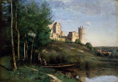 Ruinas del Castillo de Pierrefonds de Jean Baptiste Camille Corot