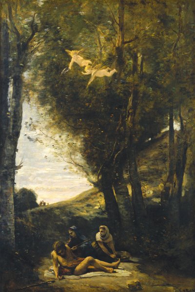 San Sebastián socorrido por las santas mujeres de Jean Baptiste Camille Corot