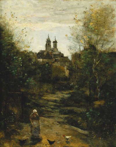 Semur, el camino a la iglesia; Semur, Le Chemin de l