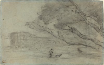 Recuerdo: Paisaje Romano con el Coliseo de Jean Baptiste Camille Corot