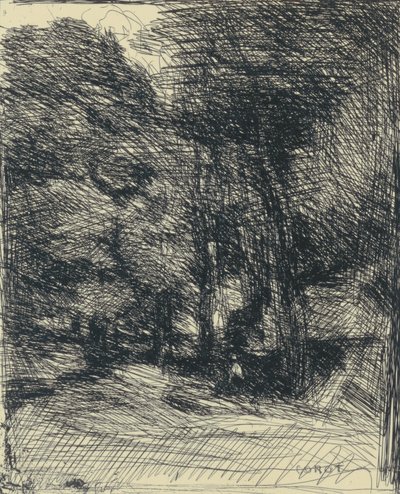 Recuerdo de Bas-Bréau de Jean Baptiste Camille Corot