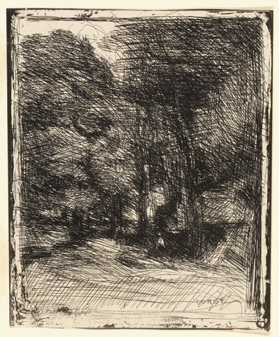 Recuerdo de Bas-Bréau de Jean Baptiste Camille Corot