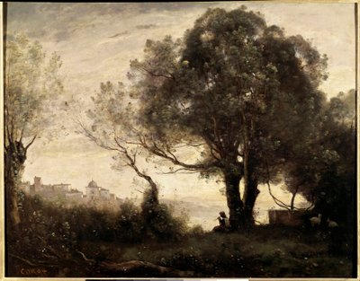 Recuerdo de Castelgandolfo en Italia de Jean Baptiste Camille Corot
