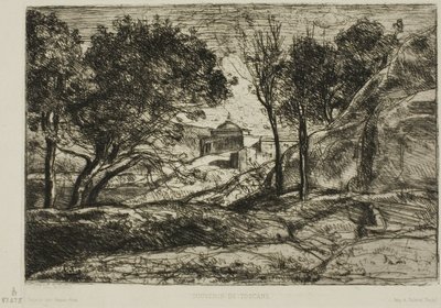 Recuerdo de Toscana de Jean Baptiste Camille Corot